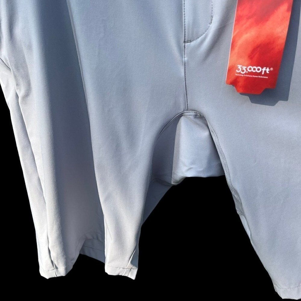 33,000ft Mens Hiking Shorts Quick Dry Lightweight UPF Gray Golf Size 36 - Picture 4 of 10